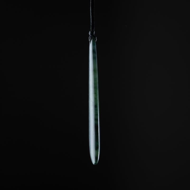 Roimata Teardrop Matte Pendant slim