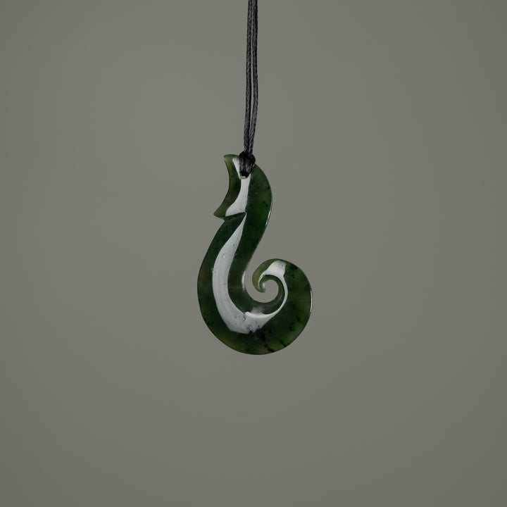 Hei Matau Whale's Tail Pendant
