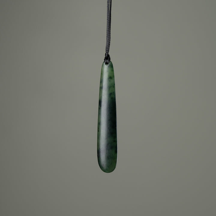 Roimata Teardrop Matte Pendant slim