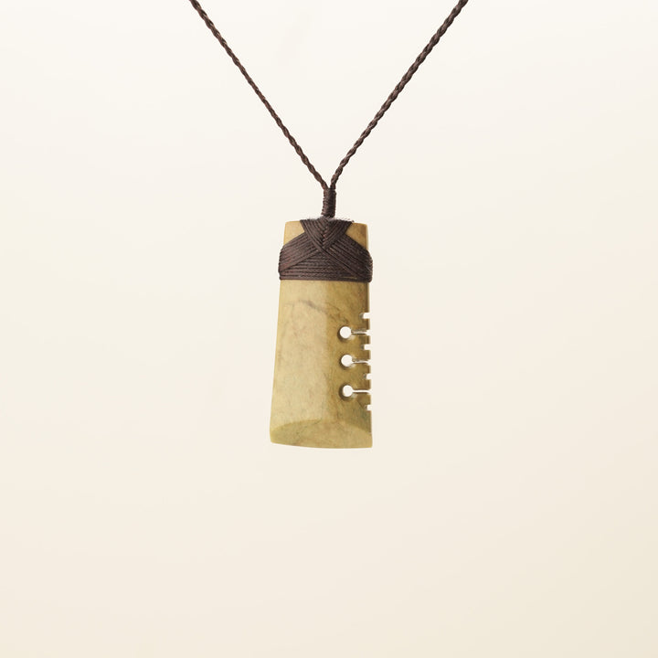 Pounamu Notched Toki Large Pendant