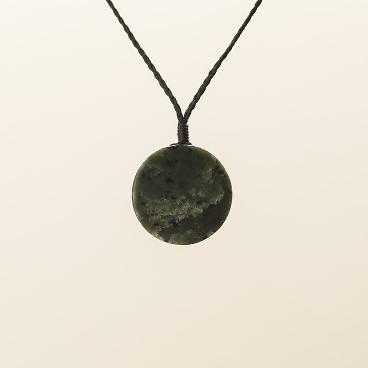 Medium Porowhita Pounamu Groove Pendant