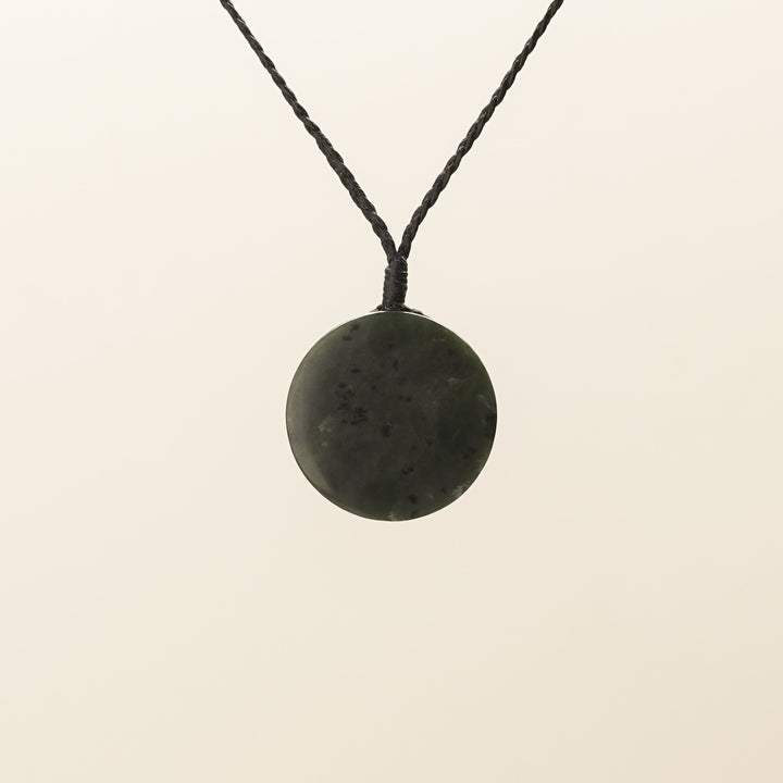 Medium Porowhita Pounamu Groove Pendant