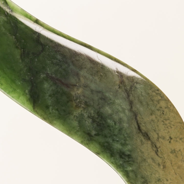 Contemporary Hei Matau Pounamu Sculpture