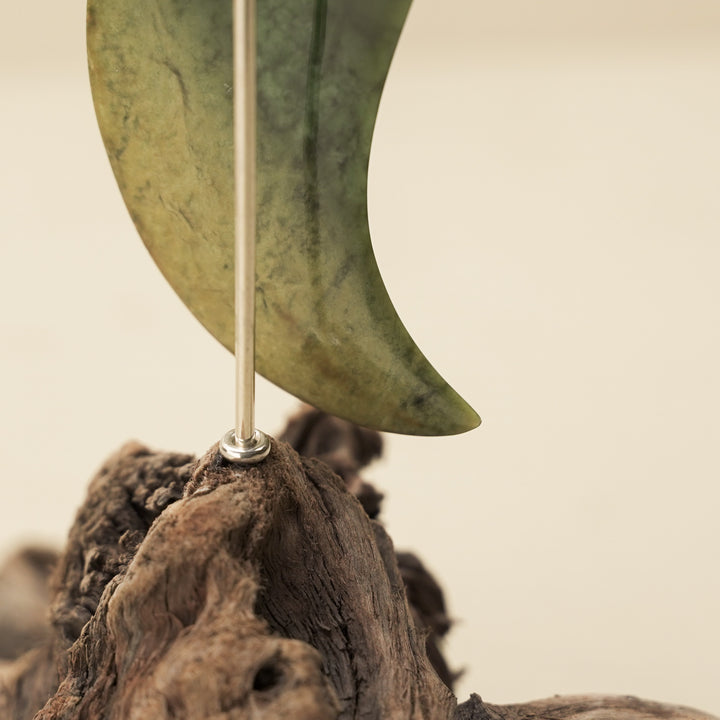 Contemporary Hei Matau Pounamu Sculpture