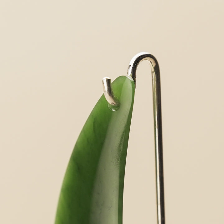 Contemporary Hei Matau Pounamu Sculpture