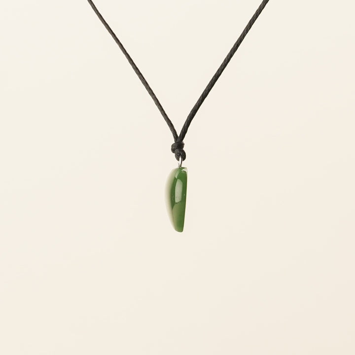 Greenstone XS Puffed Heart Manawa Pendant