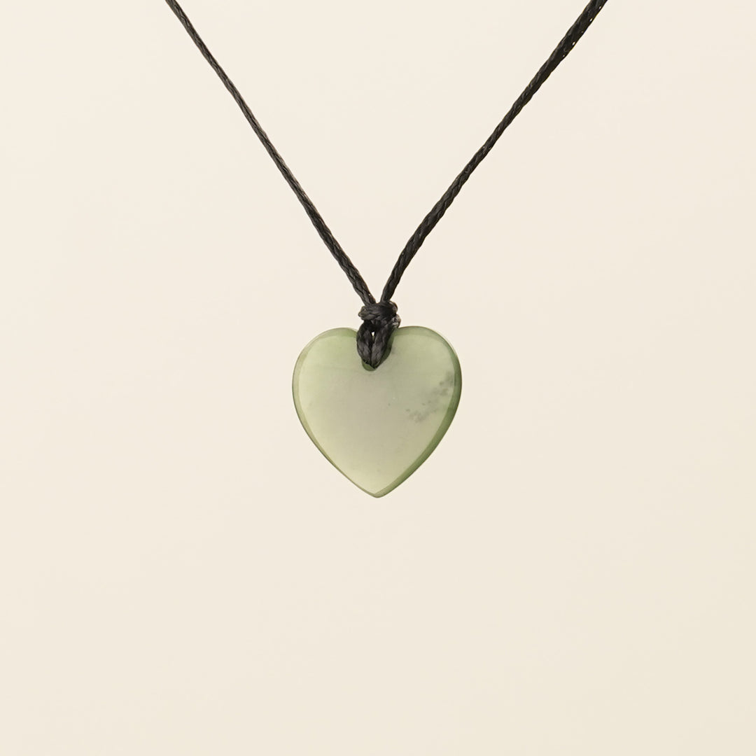 Greenstone Small Classic Heart Manawa Pendant