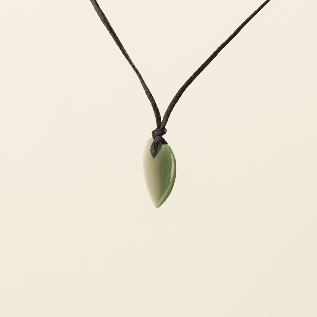 Greenstone Small Classic Heart Manawa Pendant