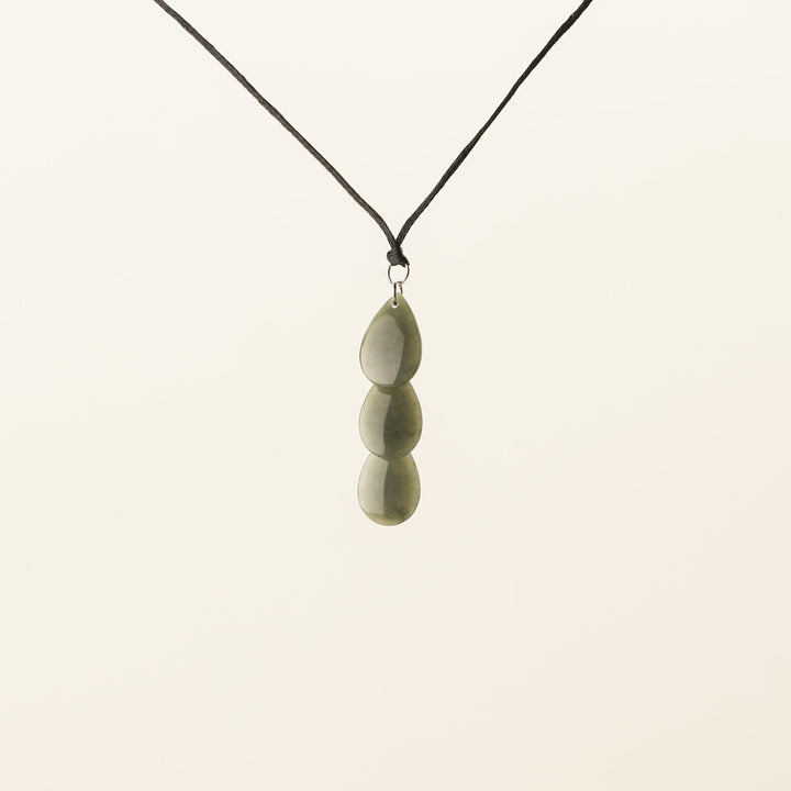 Greenstone Triple Teardrop Pendant
