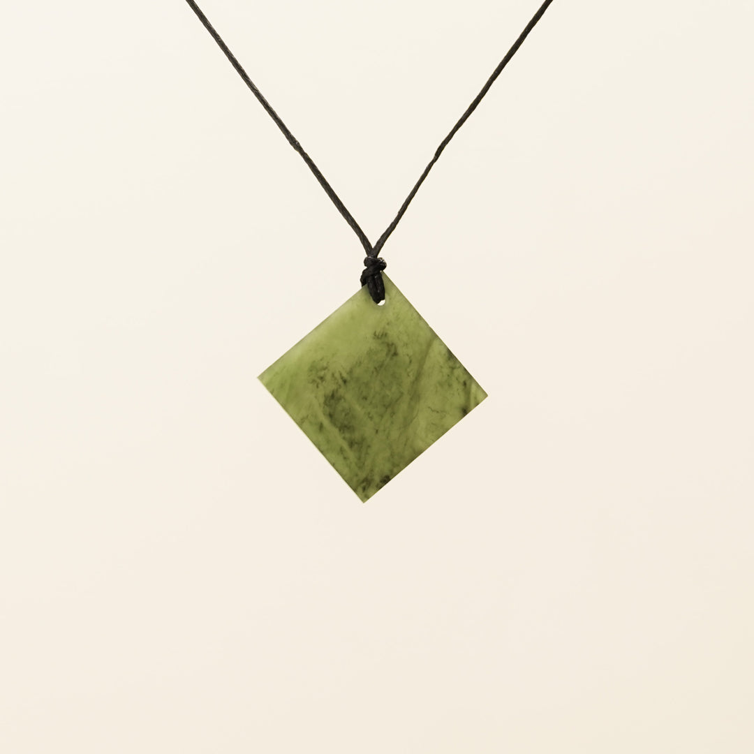 Medium Square Greenstone Pendant