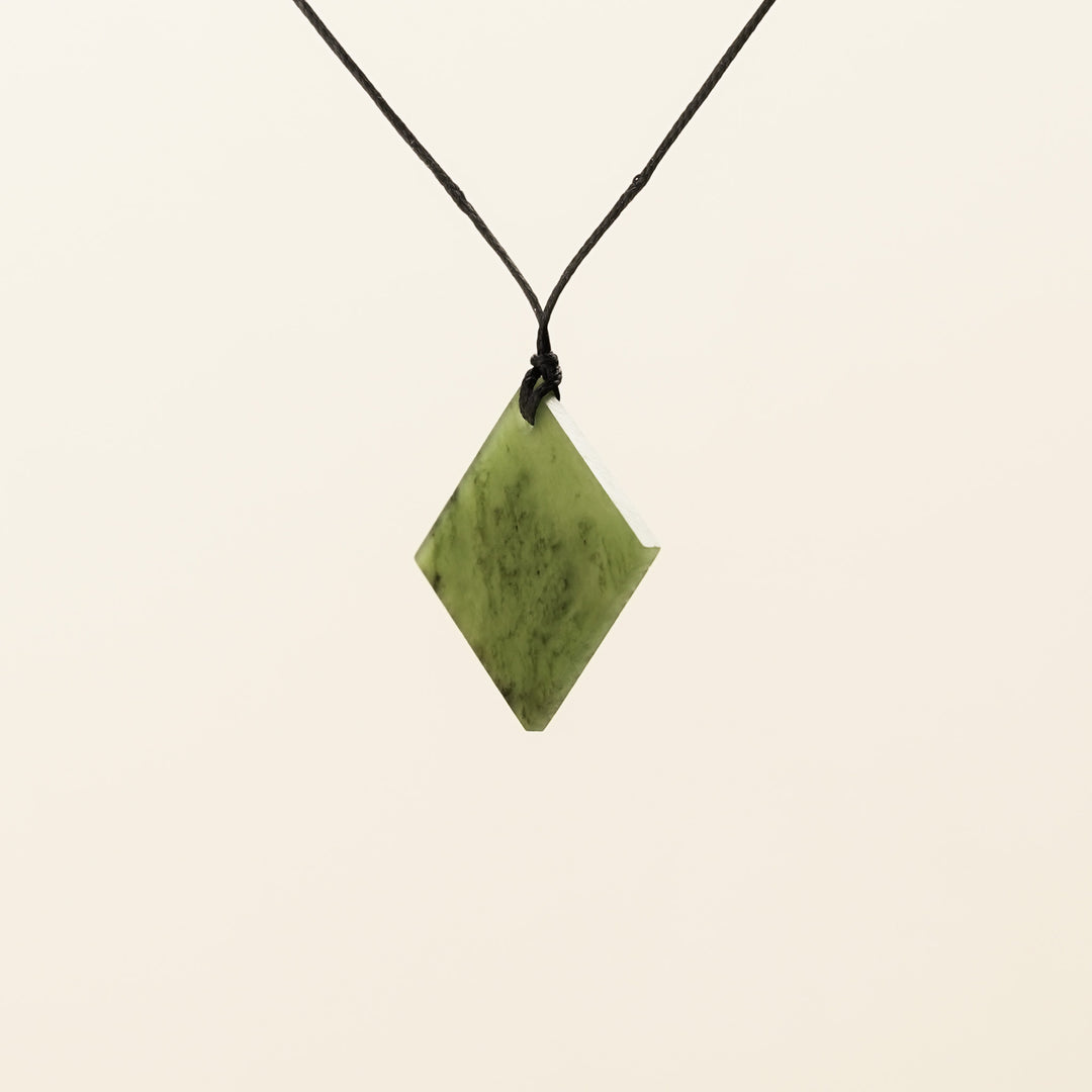 Medium Square Greenstone Pendant