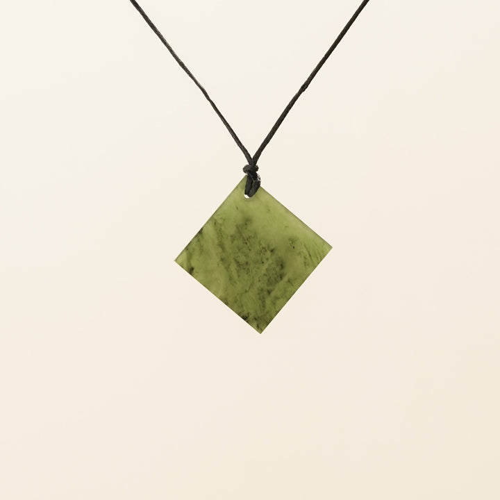 Medium Square Greenstone Pendant