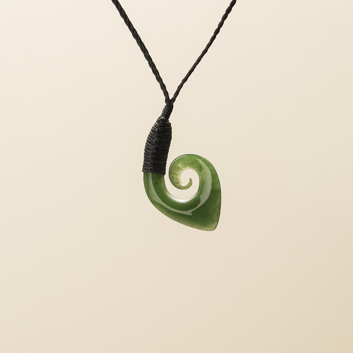 Medium Bound Hei Matau Greenstone Pendant