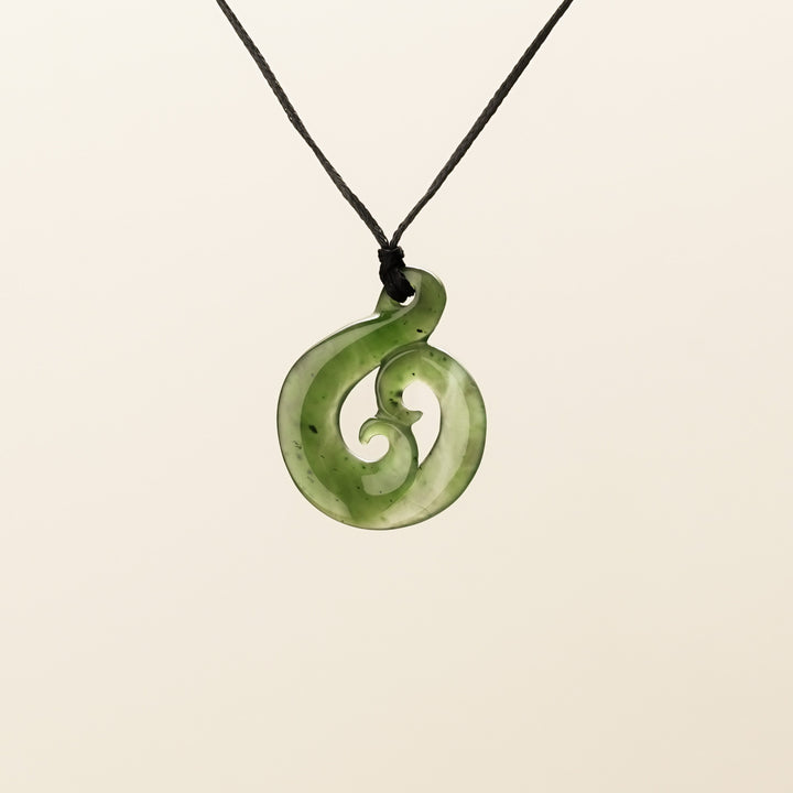 Medium Hei Matau Greenstone Pendant