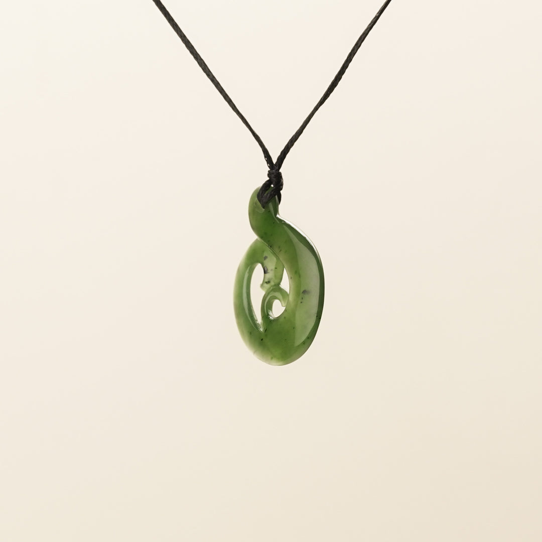 Medium Hei Matau Greenstone Pendant