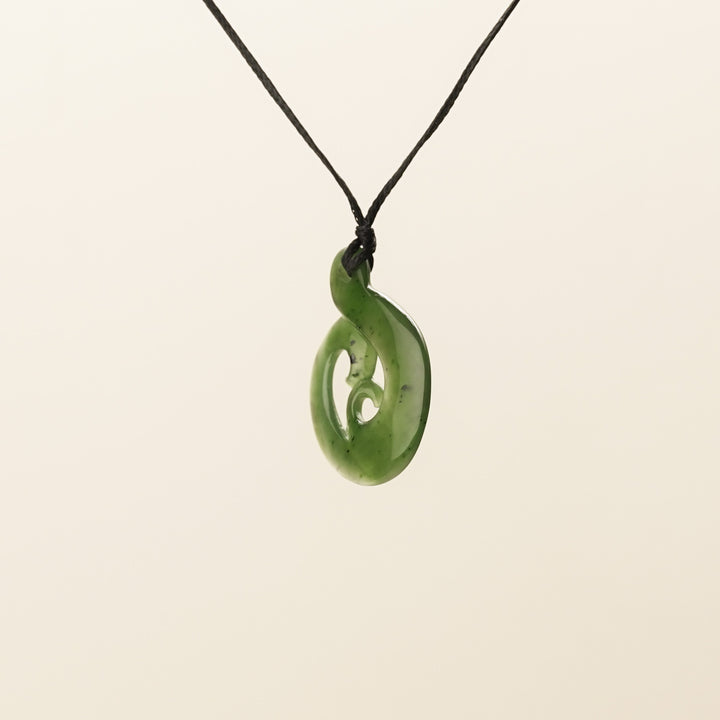 Medium Hei Matau Greenstone Pendant