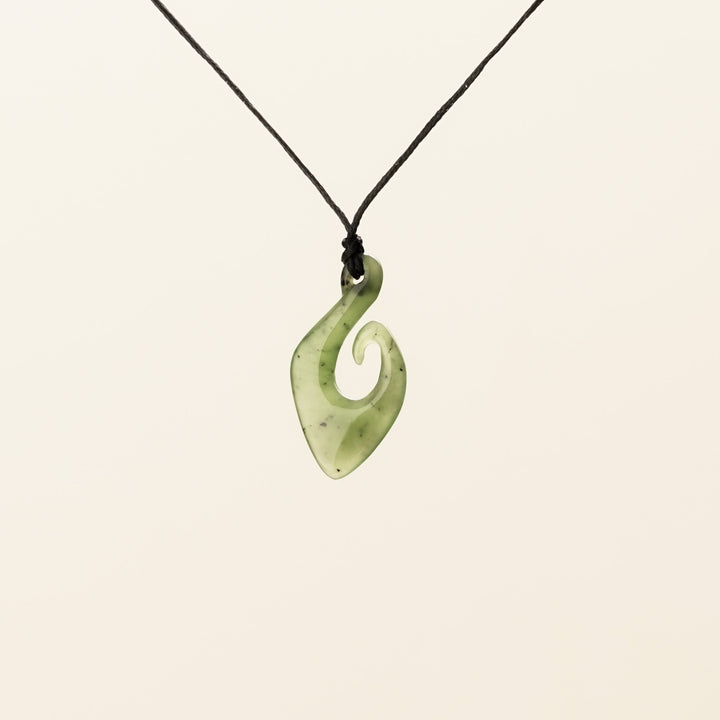 Small Open Hei Matau Greenstone Pendant