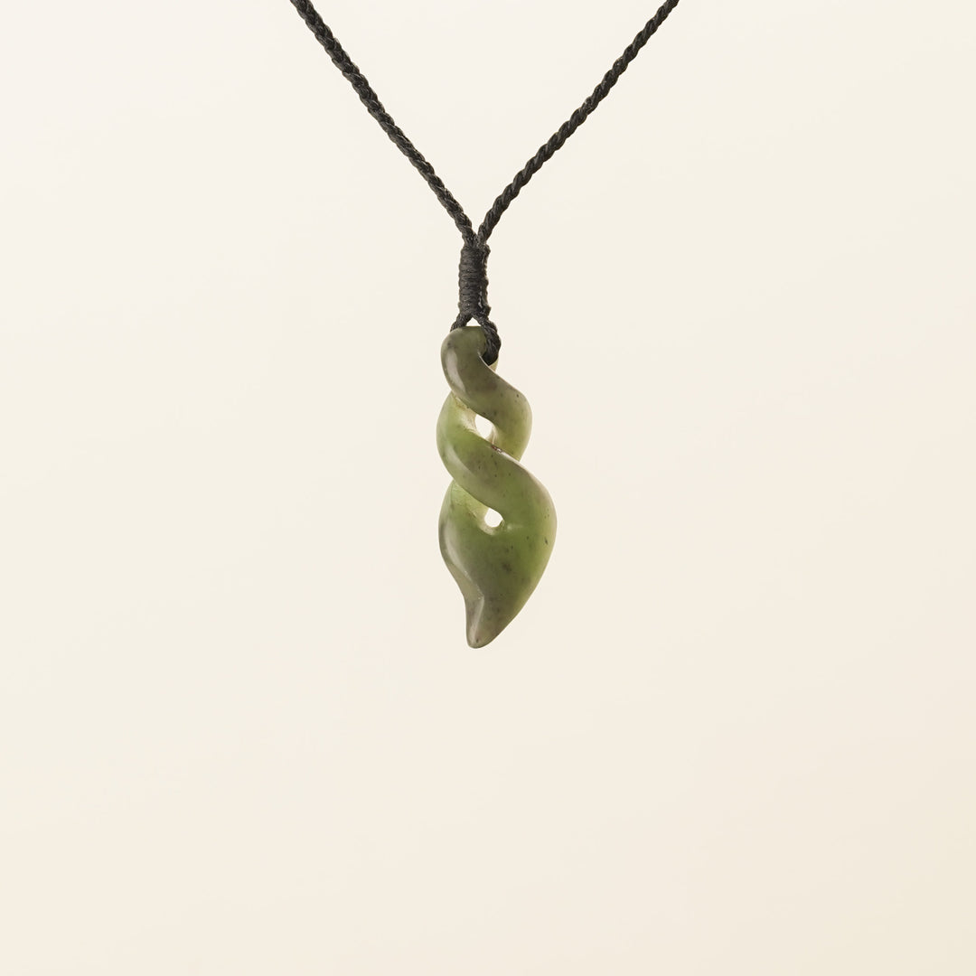 Small Double Pikorua Pounamu Pendant