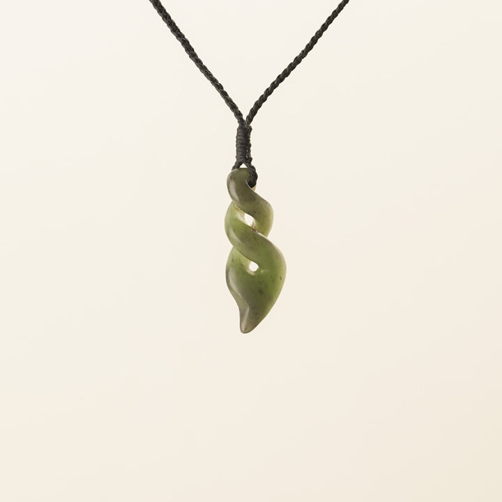 Small Double Pikorua Pounamu Pendant