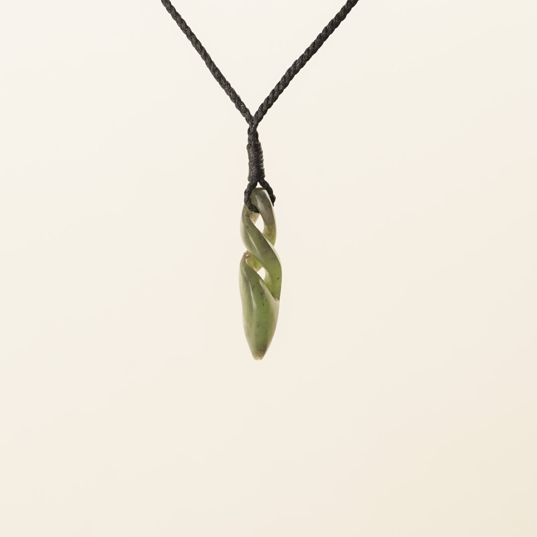 Small Double Pikorua Pounamu Pendant