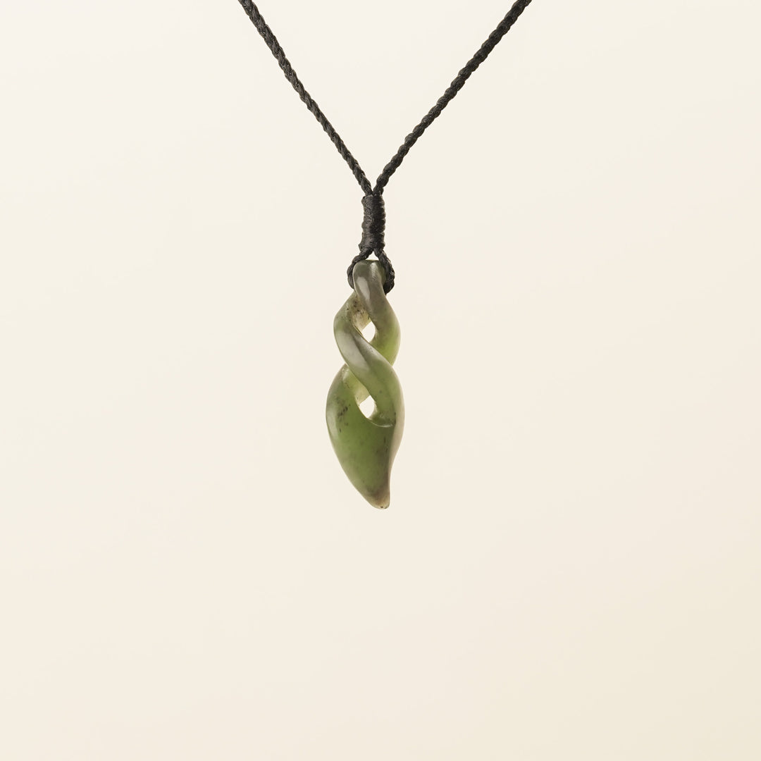 Small Double Pikorua Pounamu Pendant
