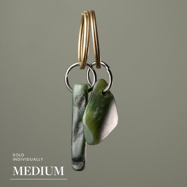 Engraved Greenstone Key Ring
