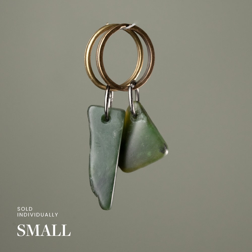 Engraved Greenstone Key Ring