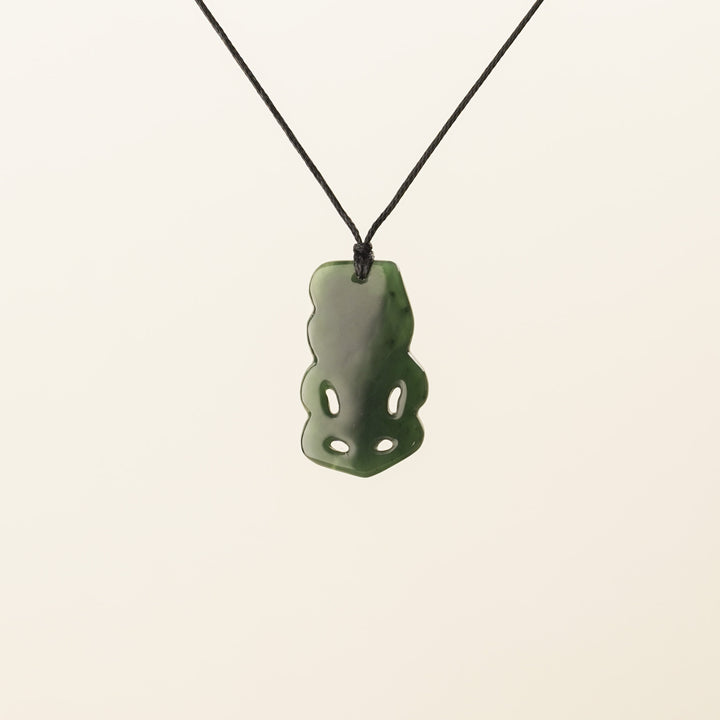 Greenstone Small Traditional Hei Tiki Pendant