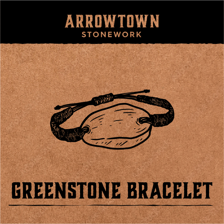 Engraved Greenstone Bracelet